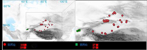 项目获取的天山东西部古人群的线粒体与核基因组分布图。 乐鱼网页版页面登录供图